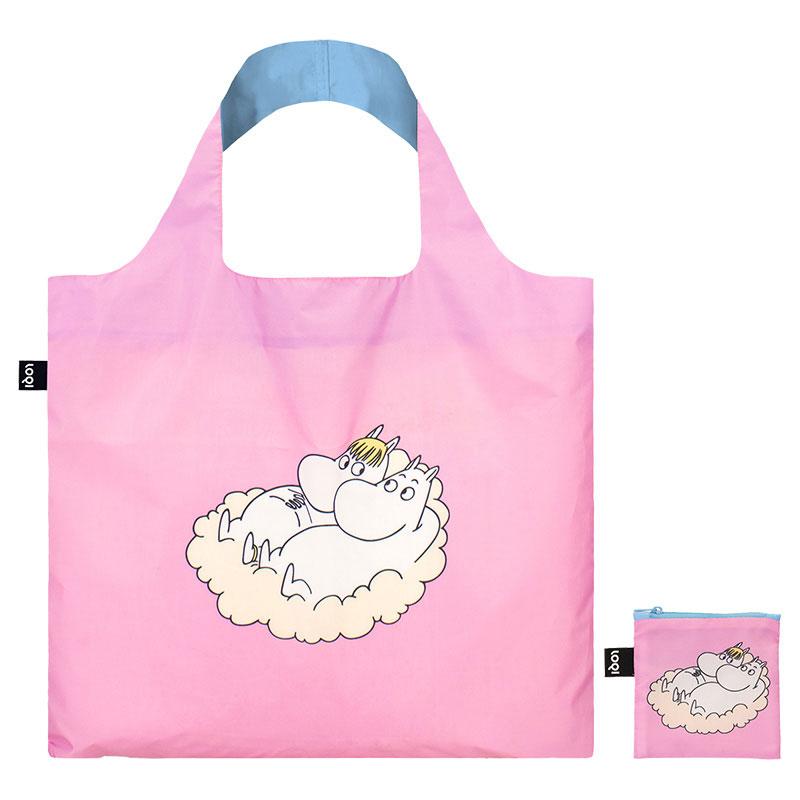 折りたたみトート エコバッグ 正規品 LOQI ローキー Recycled Bag トートバッグ ポーチ付き MOOMIN/CLOUD ムーミン/クラウド | LOQI | 03