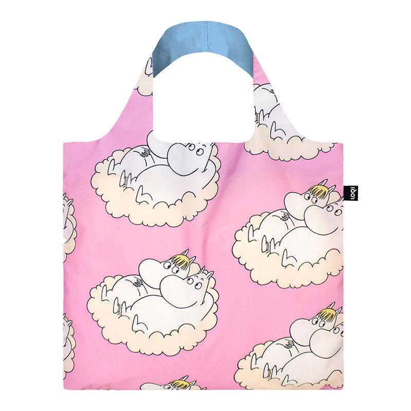 折りたたみトート エコバッグ 正規品 LOQI ローキー Recycled Bag トートバッグ ポーチ付き MOOMIN/CLOUD ムーミン/クラウド | LOQI | 04