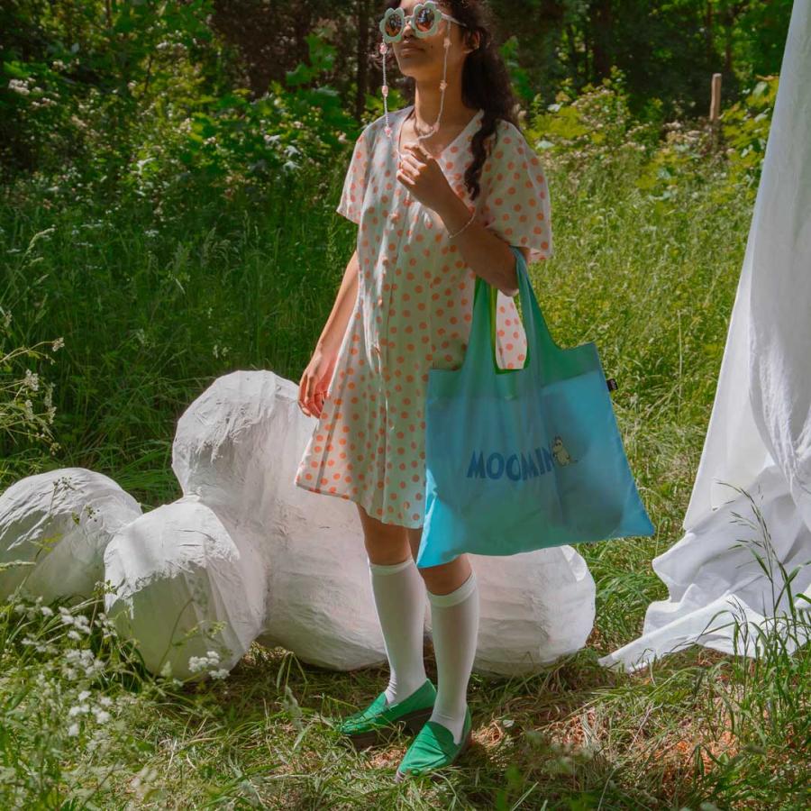 折りたたみトート エコバッグ 正規品 LOQI ローキー Recycled Bag トートバッグ ポーチ付き MOOMIN/FAMILY ムーミン/ファミリー | LOQI | 02