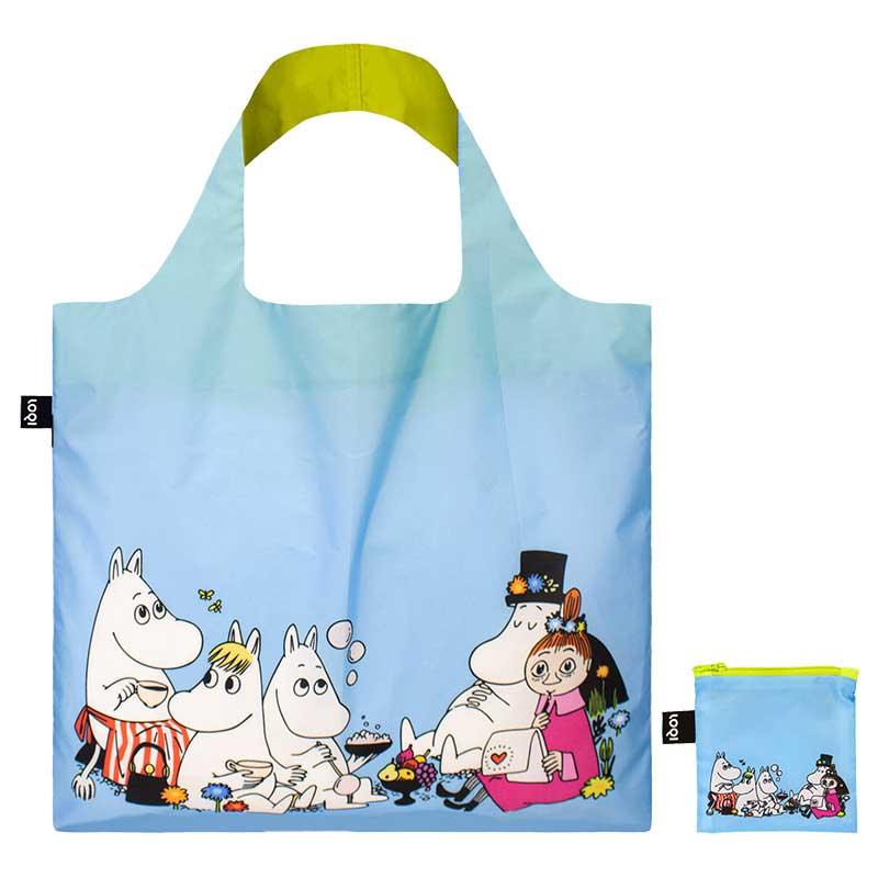 折りたたみトート エコバッグ 正規品 LOQI ローキー Recycled Bag トートバッグ ポーチ付き MOOMIN/FAMILY ムーミン/ファミリー | LOQI | 03