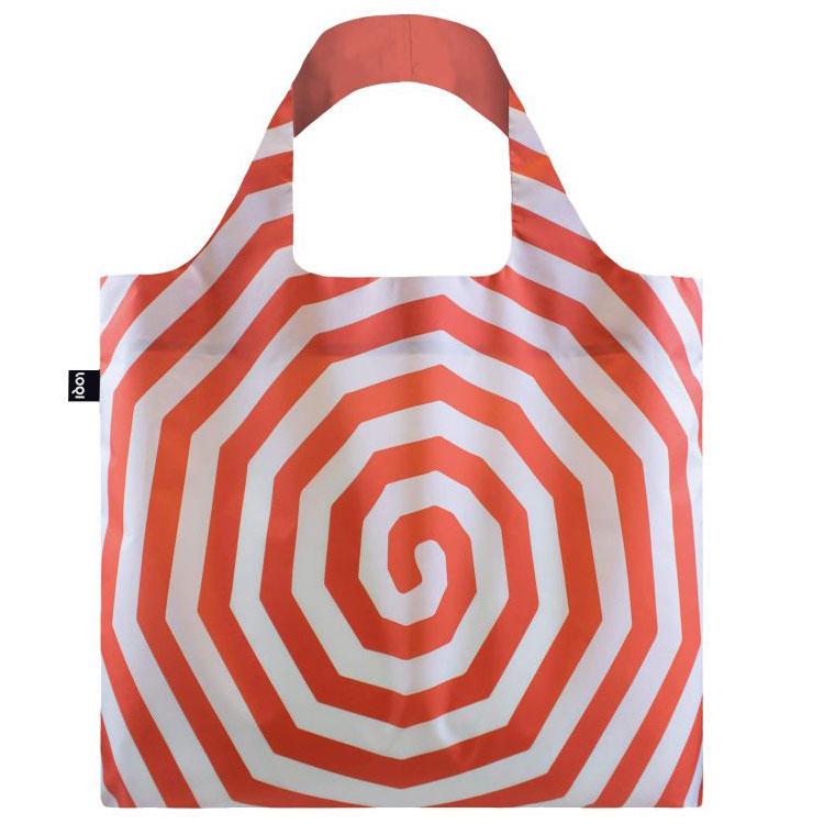 エコバッグ ローキー LOQI 正規品 Recycled Bag 折りたたみ トートバッグ MUSEUM Collection ルイーズ・ブルジョワ/スパイラル レッド | 