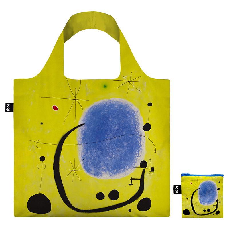 エコバッグ ローキー LOQI 正規品 Recycled Bag MUSEUM Collection JOAN MIRO/Gold of Azure ジョアン・ミロ/ゴールド オブ アズーレ |  | 01