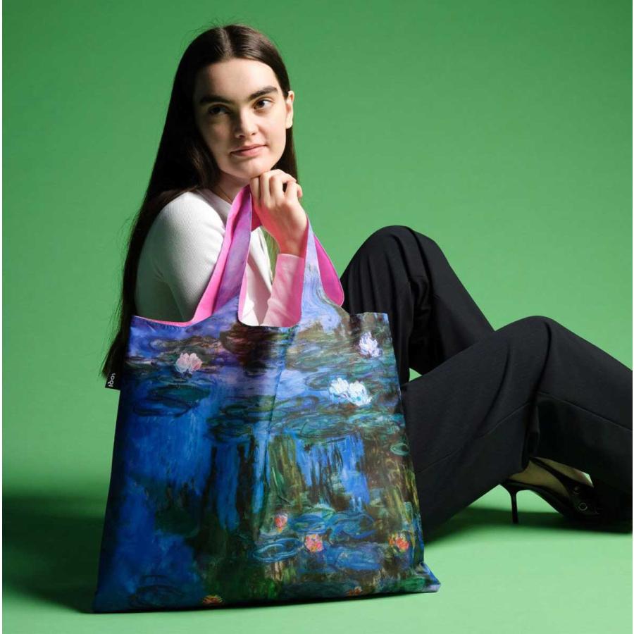 エコバッグ ローキー LOQI 正規品 Recycled Bag 折りたたみ トートバッグ MUSEUM Collection クロード・モネ/睡蓮 |  | 01