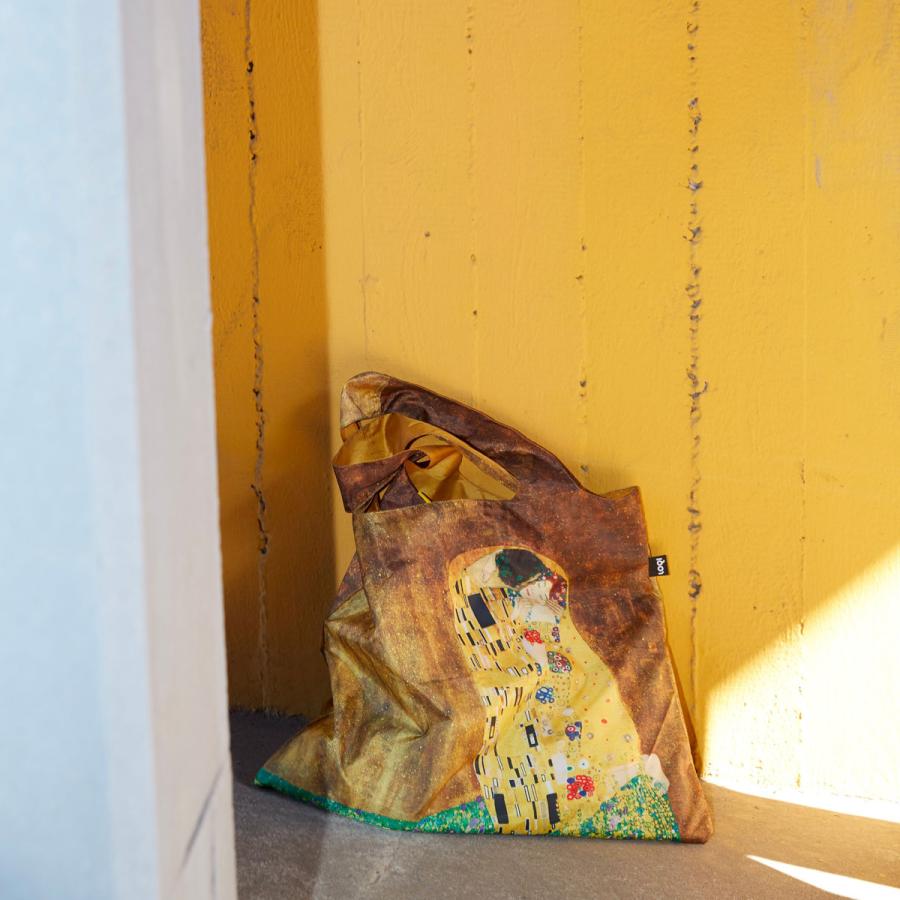 エコバッグ ローキー LOQI 正規品 Recycled Bag 折りたたみ トートバッグ MUSEUM Collection グスタフ・クリムト/接吻 |  | 02