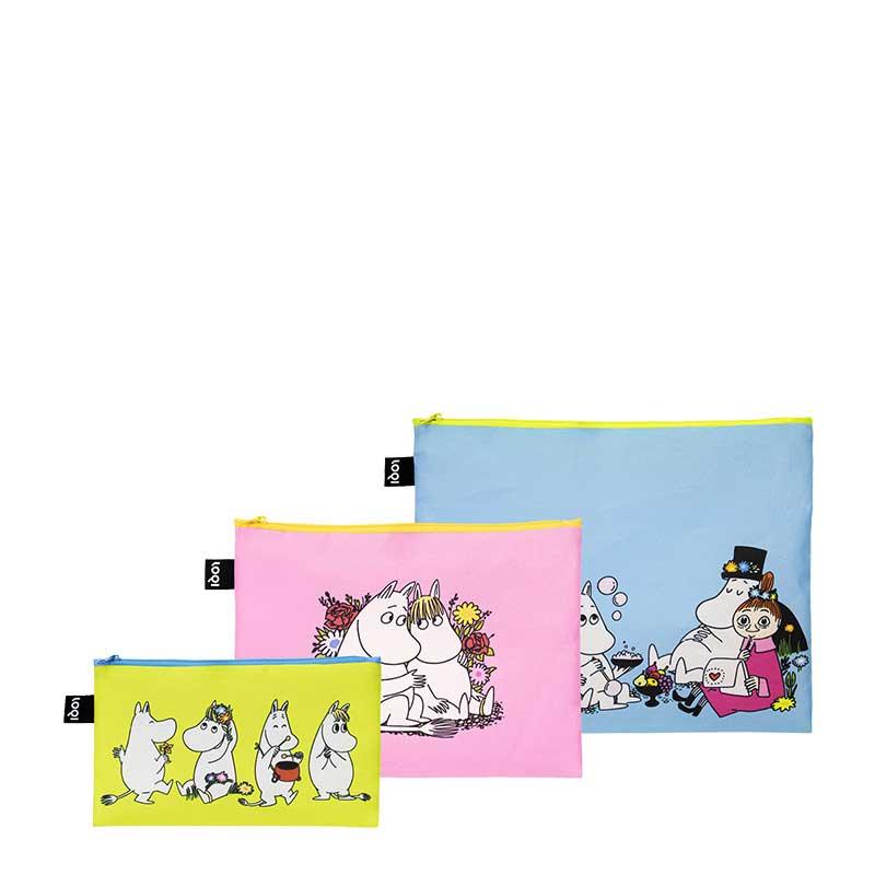 ポーチセット ローキー LOQI 正規品 Zip Pockets Recycled ジッパーポーチ リサイクル ジップポケット 3点セット MOOMIN/TOGETHER ムーミン/トゥゲザー |  | 03