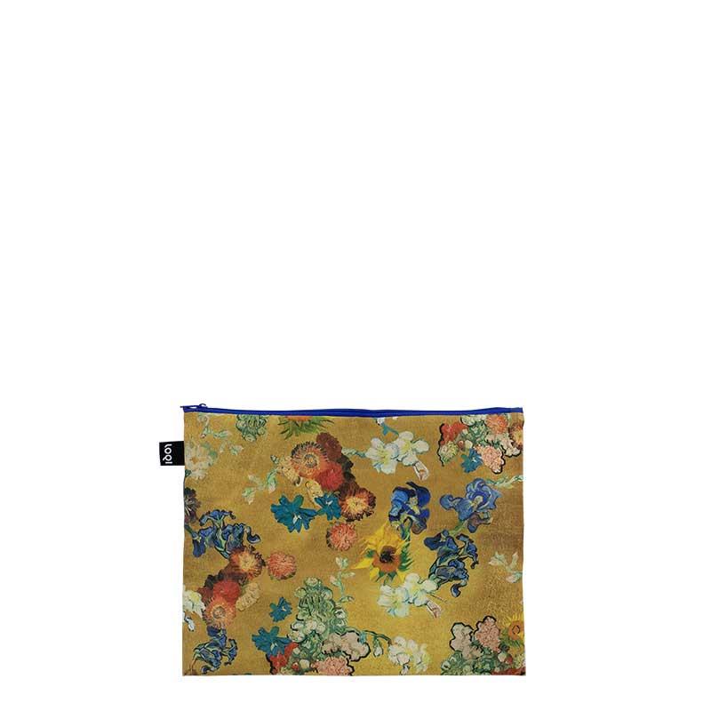 ポーチセット LOQI Zip Pockets Recycled ローキー ジップポケット 3点セット ゴッホ美術館50周年記念 ヴィンセント・ヴァン・ゴッホ/ブーケ フラワーパターン |  | 03