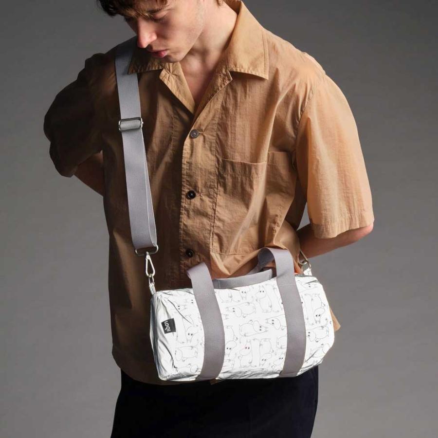 ショルダーバッグ ローキー LOQI 正規品 Mini Weekender Reflective ボストンバッグ ミニウィークエンダー リフレクティブ MOOMIN/PATTERN ムーミン/パターン |  | 01