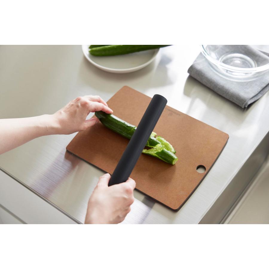 キッチンツール 山崎実業 正規品 tower タワー スケッパー付きシリコーンめん棒 調理器具 調理ツール  1412 ブラック | tower | 07