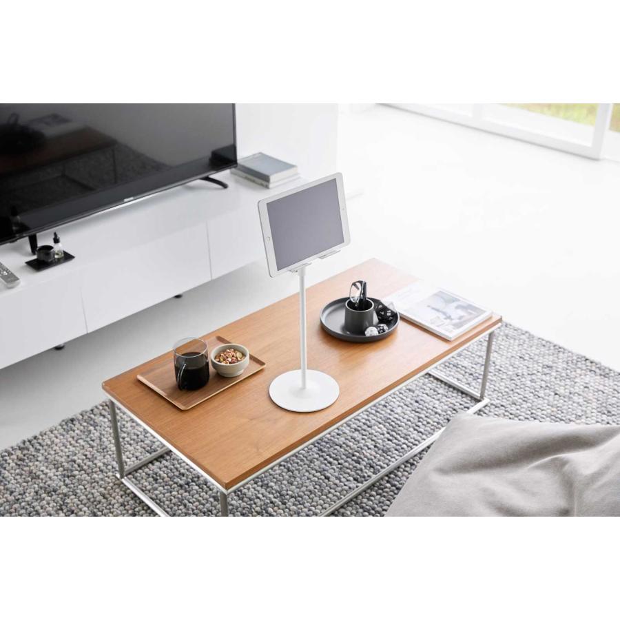 タブレットスタンド 山崎実業 正規品 smart スマート 高さと角度が調節できるタブレットスタンド タブレット収納スタンド  1433 ホワイト |  | 03
