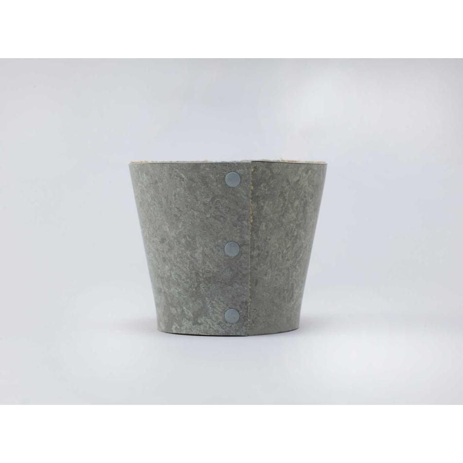 鉢カバー 100％ 100パーセント 100percent EARTH POT - Linoleum - S 観葉植物 多肉植物 アースポット リノリウム Sサイズ ライトグレー | 100percent | 05