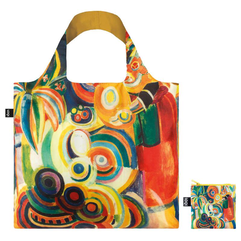 エコバッグ ローキー LOQI 正規品 Recycled Bag 折りたたみ トートバッグ MUSEUM Collection ロベール・ドローネー/ポルトガルの女性 |  | 01