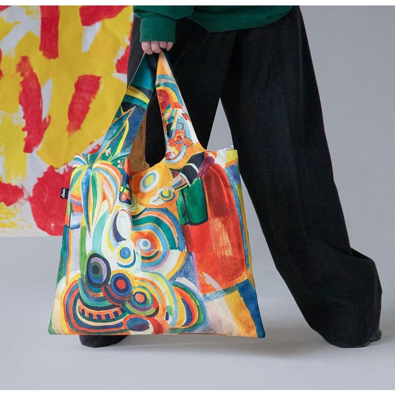 エコバッグ ローキー LOQI 正規品 Recycled Bag 折りたたみ トートバッグ MUSEUM Collection ロベール・ドローネー/ポルトガルの女性 |  | 03