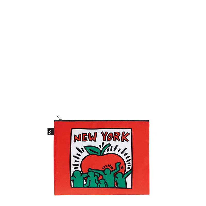 ポーチセット ローキー LOQI 正規品 Zip Pockets Recycled ジッパーポーチ ジップポケット 3点セット MUSEUM Collection キース・へリング |  | 04