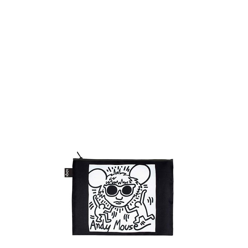 ポーチセット ローキー LOQI 正規品 Zip Pockets Recycled ジッパーポーチ ジップポケット 3点セット MUSEUM Collection キース・へリング |  | 05