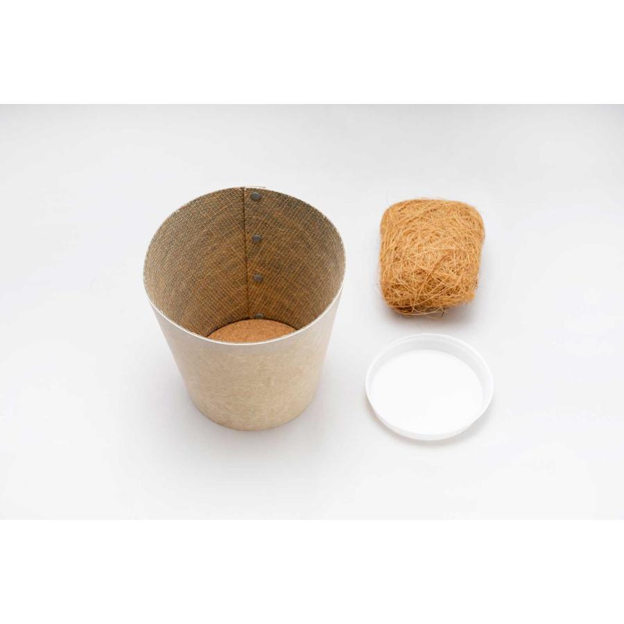 鉢カバー 100％ 100パーセント 100percent EARTH POT - Linoleum - S+ 観葉植物 多肉植物 アースポット リノリウム S+サイズ ダークグレー | 100percent | 04