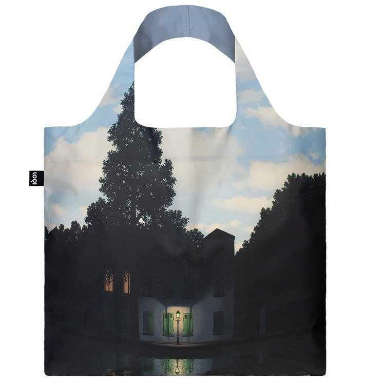 折りたたみトート エコバッグ ローキー LOQI 正規品 Recycled Bag 大きめ トートバッグ 絵画 MUSEUM Collection ルネ・マグリット/光の帝国 | 