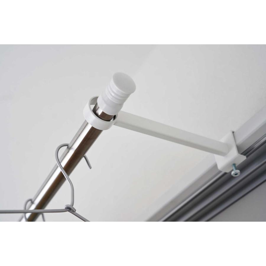 室内干し 山崎実業 正規品 tower タワー 鴨居室内物干しポールホルダー 奥行ワイド 室内物干し  1586 ホワイト | tower | 04