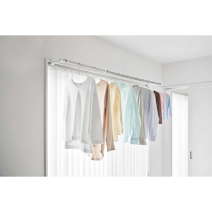 室内干し 山崎実業 正規品 tower タワー 鴨居室内物干しポールホルダー 奥行ワイド 室内物干し  1586 ホワイト | tower | 06