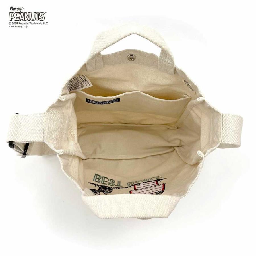閉店セール｜スヌーピーバッグ ROOTOTE ルートート IP.ミディアム.2way.ピーナッツ-0A トートバッグ MEDIUM 2way PEANUTS 8383 アイボリー | ROOTOTE | 04