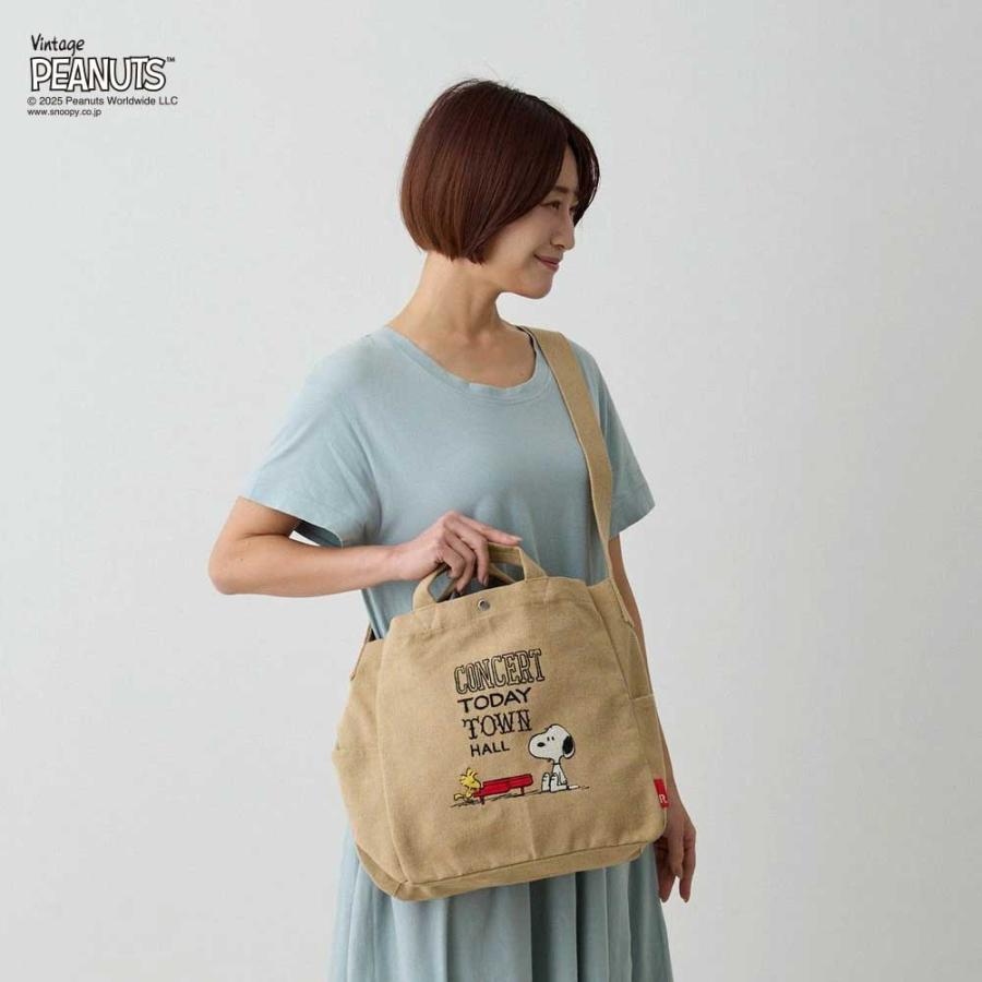 閉店セール｜スヌーピーバッグ ROOTOTE ルートート IP.ミディアム.2way.ピーナッツ-0A トートバッグ MEDIUM 2way PEANUTS 8383 アイボリー | ROOTOTE | 08
