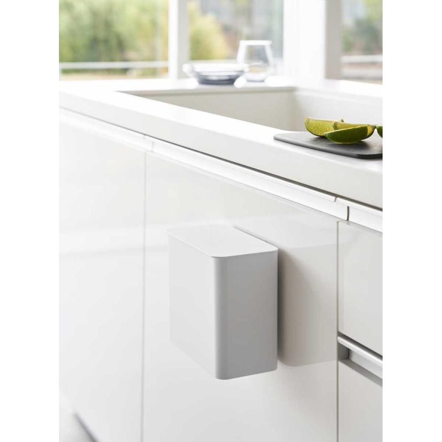 ゴミ箱 山崎実業 正規品 tower タワー フィルムフック 密閉ゴミ箱 ダストボックス ごみ箱  1520 ホワイト | tower | 02