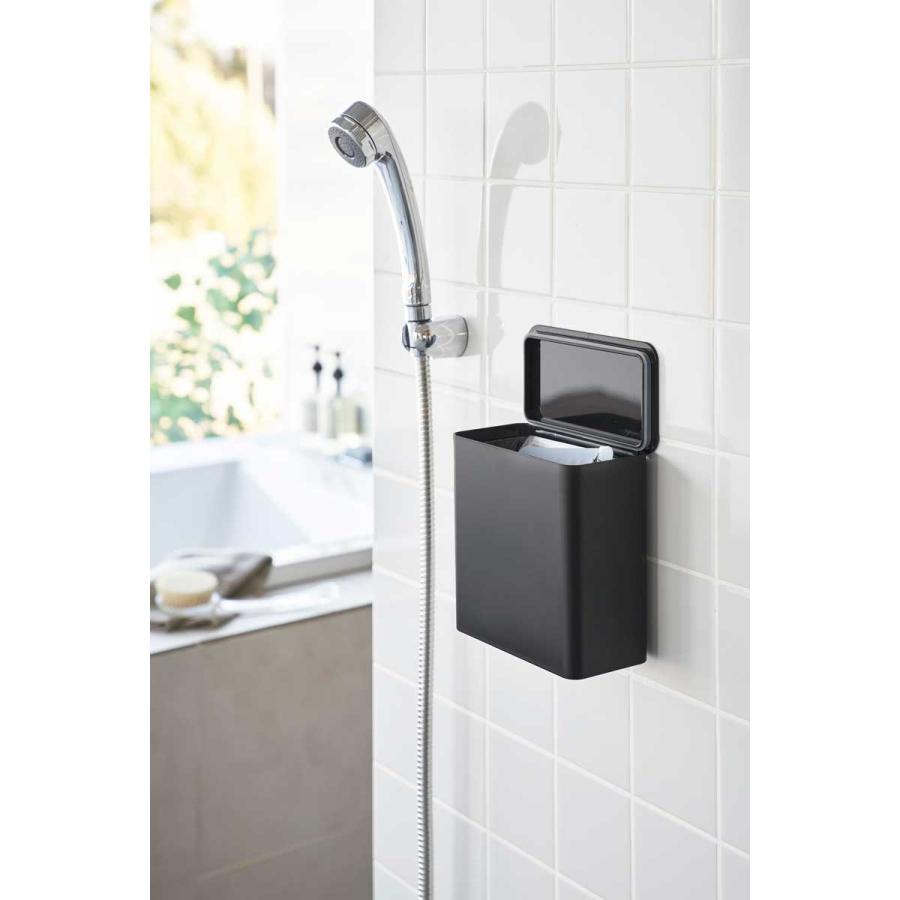 ゴミ箱 山崎実業 正規品 tower タワー フィルムフック 密閉ゴミ箱 ダストボックス ごみ箱  1521 ブラック | tower | 06