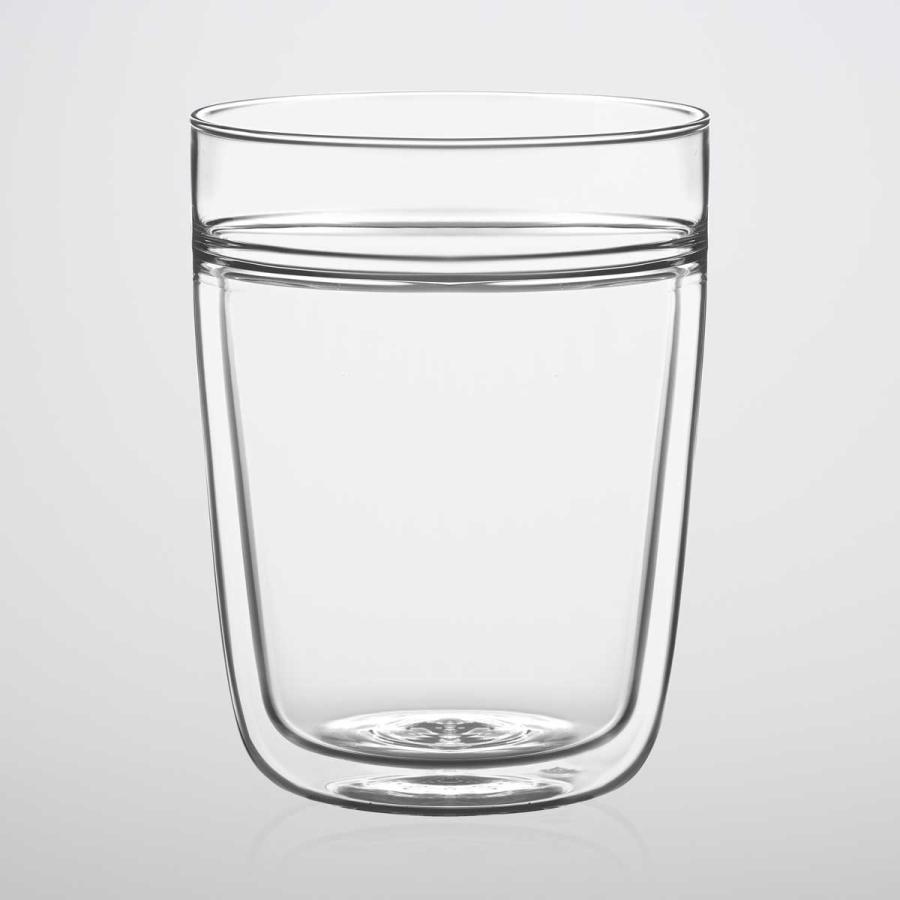 グラス ティージー TG 深澤直人 Double Layer Glass 300ml タンブラー  コップ 耐熱ガラス ダブルレイヤー グラス 300ml クリア | 
