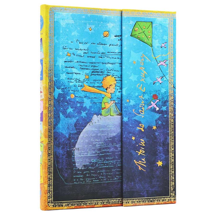 ノートブック 正規品 paperblanks ペーパーブランクス MIDI ハードカバー 罫線 高級ノート ミディ サンテグジュペリ 星の王子さま | paperblanks