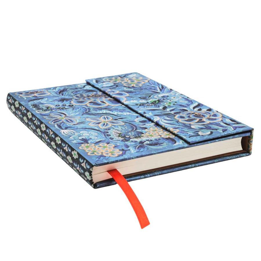 ノートブック 正規品 paperblanks ペーパーブランクス MIDI ハードカバー 罫線 高級ノート ミディ 青い柳 歴史をつむぐ漢服 | paperblanks | 02