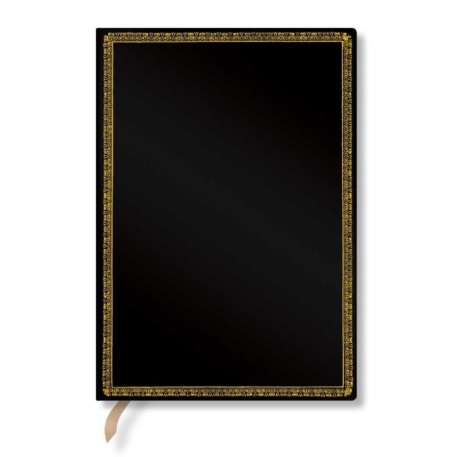 ノートブック 正規品 paperblanks ペーパーブランクス MIDI ハードカバー 罫線 高級ノート ミディ ブラックエディション | paperblanks | 02