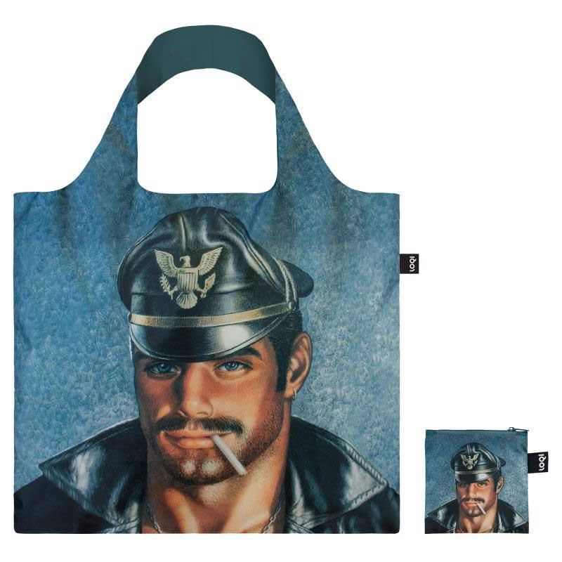 折りたたみトート エコバッグ ローキー LOQI 正規品 Recycled Bag Pouch Set MUSEUM Collection トム・オブ・フィンランド / デイ アンド ナイト,1980 | LOQI | 02