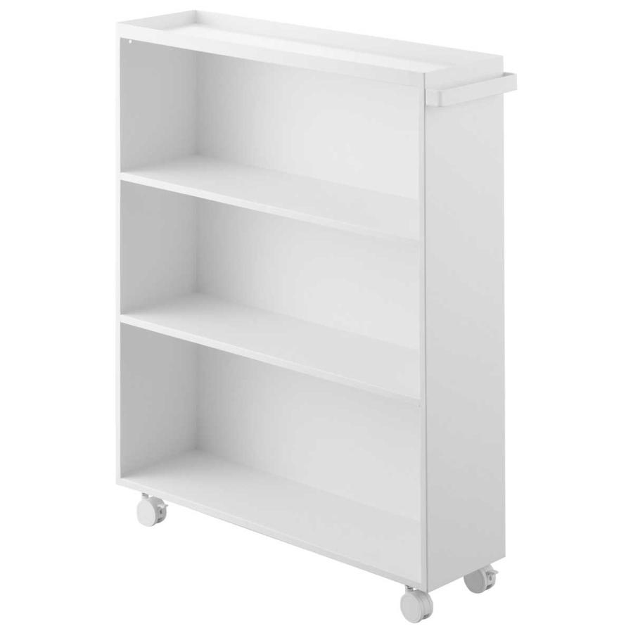 コミック本棚 山崎実業 正規品 tower タワー ハンドル付き隠せるコミックラック コミックラック  1485 ホワイト | tower | 01