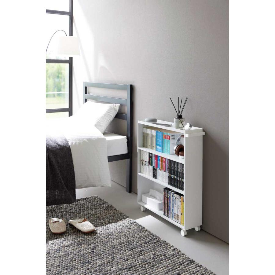 コミック本棚 山崎実業 正規品 tower タワー ハンドル付き隠せるコミックラック コミックラック  1485 ホワイト | tower | 04