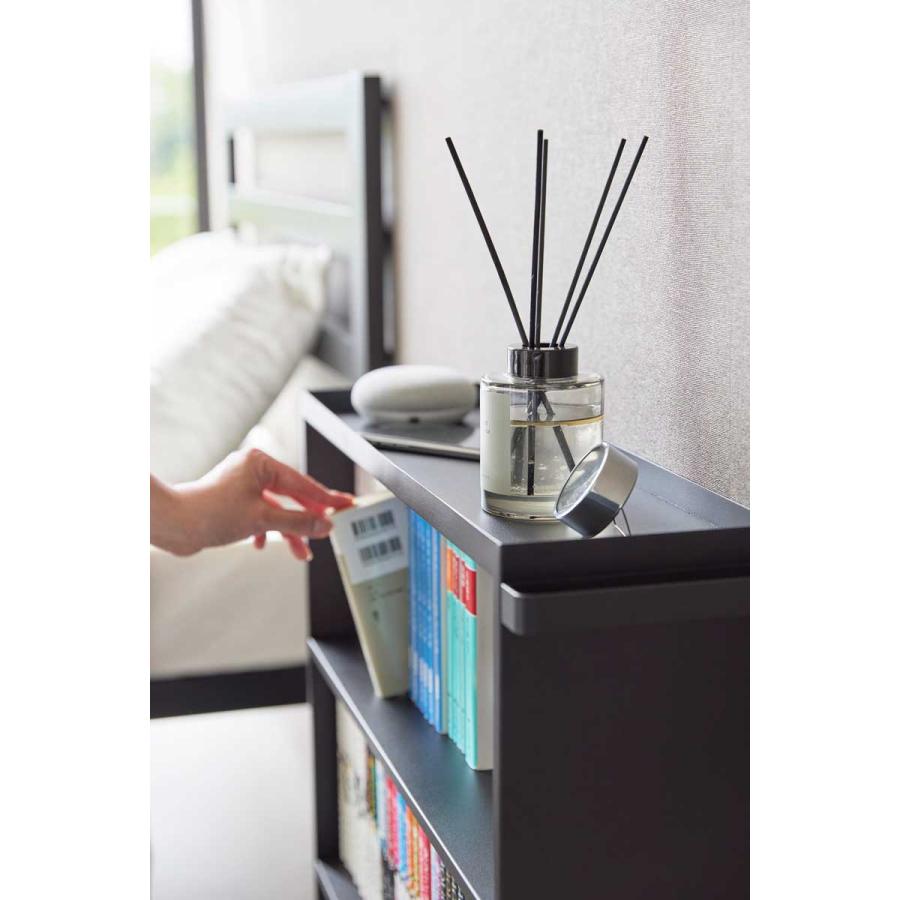 コミック本棚 山崎実業 正規品 tower タワー ハンドル付き隠せるコミックラック コミックラック  1486 ブラック | tower | 06