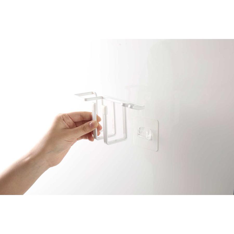 ペット用品 山崎実業 正規品 nooks ヌークス フィルムフックペット用歯磨きセットホルダー 犬用 猫用  5308 ホワイト | 山崎実業 | 07