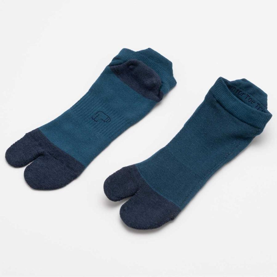 くるぶしソックス 100％ 100パーセント 100percent COMFOR TOE - Trip 日本製 靴下 コンフォルトウ トリップ レディース Marine マリン | 100percent
