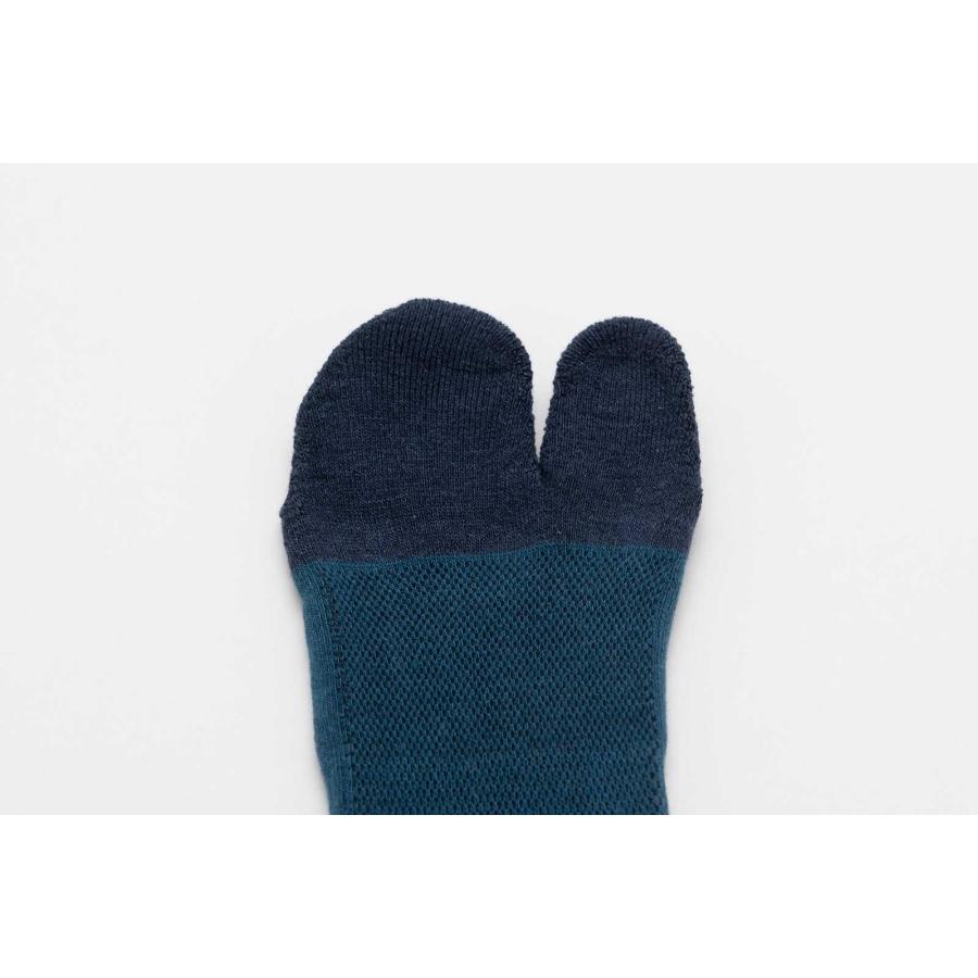 くるぶしソックス 100％ 100パーセント 100percent COMFOR TOE - Trip 日本製 靴下 コンフォルトウ トリップ レディース Marine マリン | 100percent | 06