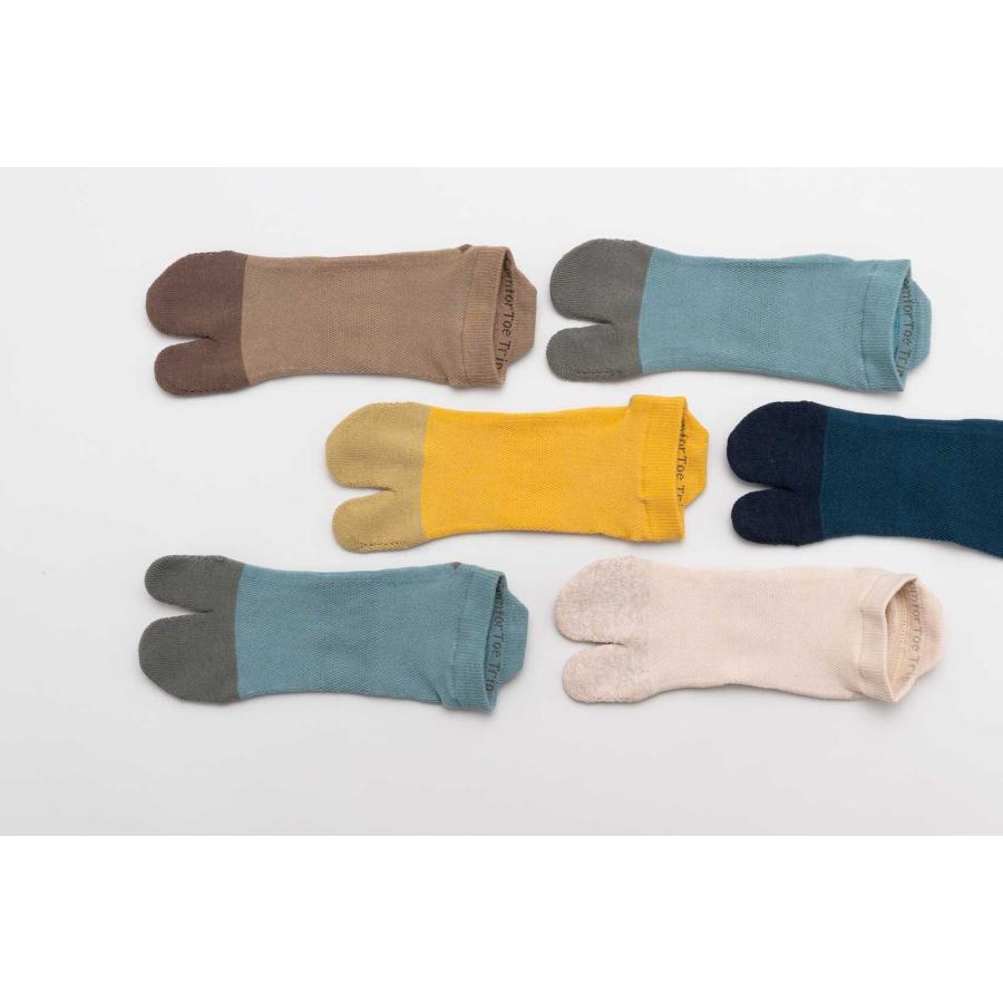 くるぶしソックス 100％ 100パーセント 100percent COMFOR TOE - Trip 日本製 靴下 コンフォルトウ トリップ レディース Moss モス | 100percent | 02