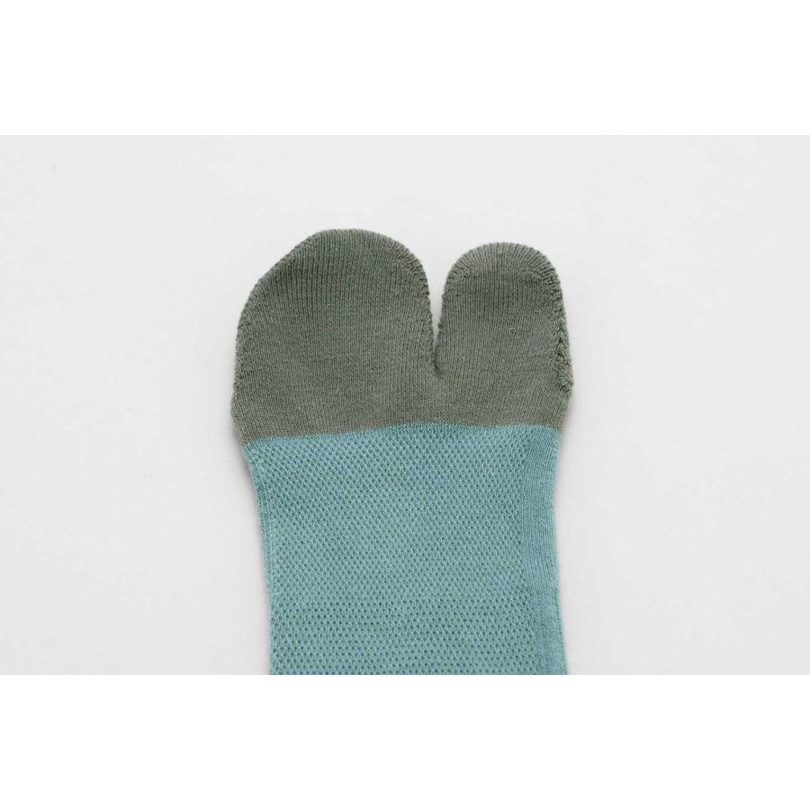 くるぶしソックス 100％ 100パーセント 100percent COMFOR TOE - Trip 日本製 靴下 コンフォルトウ トリップ レディース Moss モス | 100percent | 06