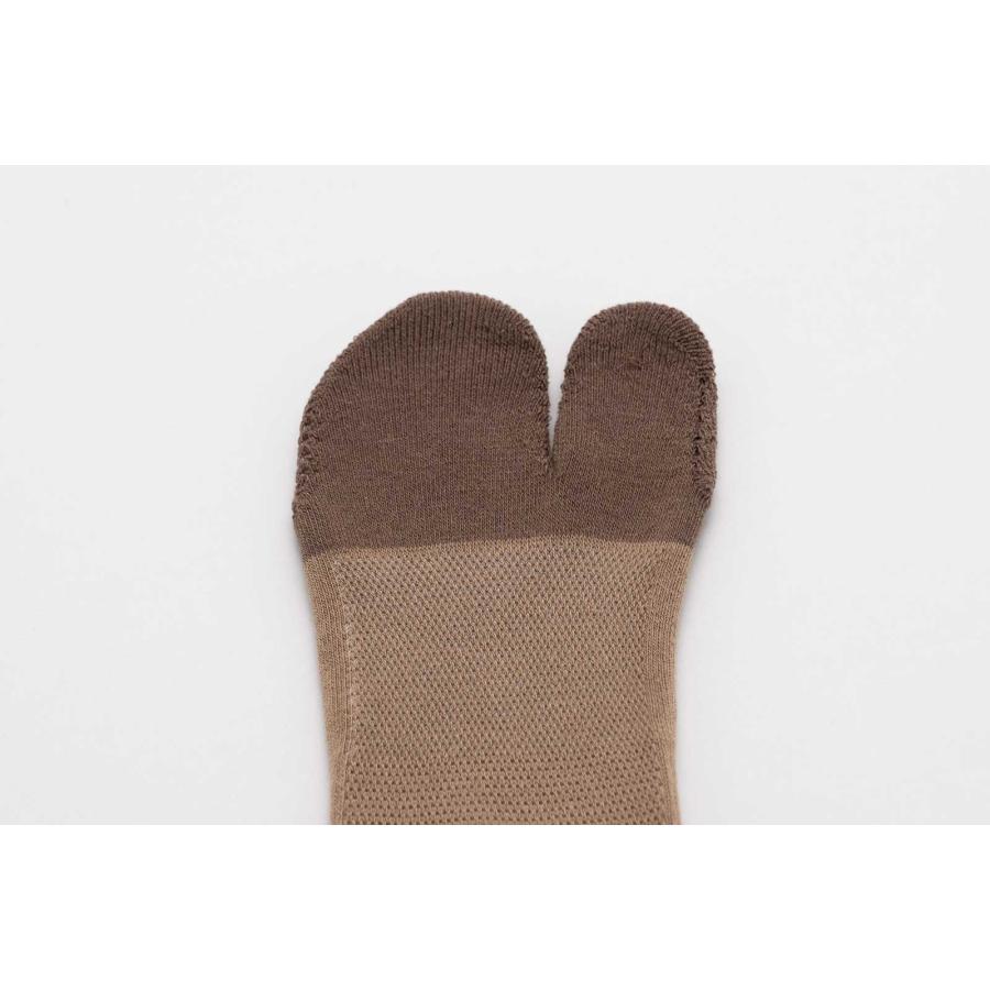 くるぶしソックス 100％ 100パーセント 100percent COMFOR TOE - Trip 日本製 靴下 コンフォルトウ トリップ レディース Walnut ウォルナット | 100percent | 06