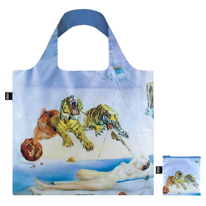 折りたたみトート エコバッグ ローキー LOQI 正規品 Recycled Bag サルバドール・ダリ / 目覚めの直前、柘榴のまわりを一匹の蜜蜂が飛んで生じた夢 | LOQI | 01