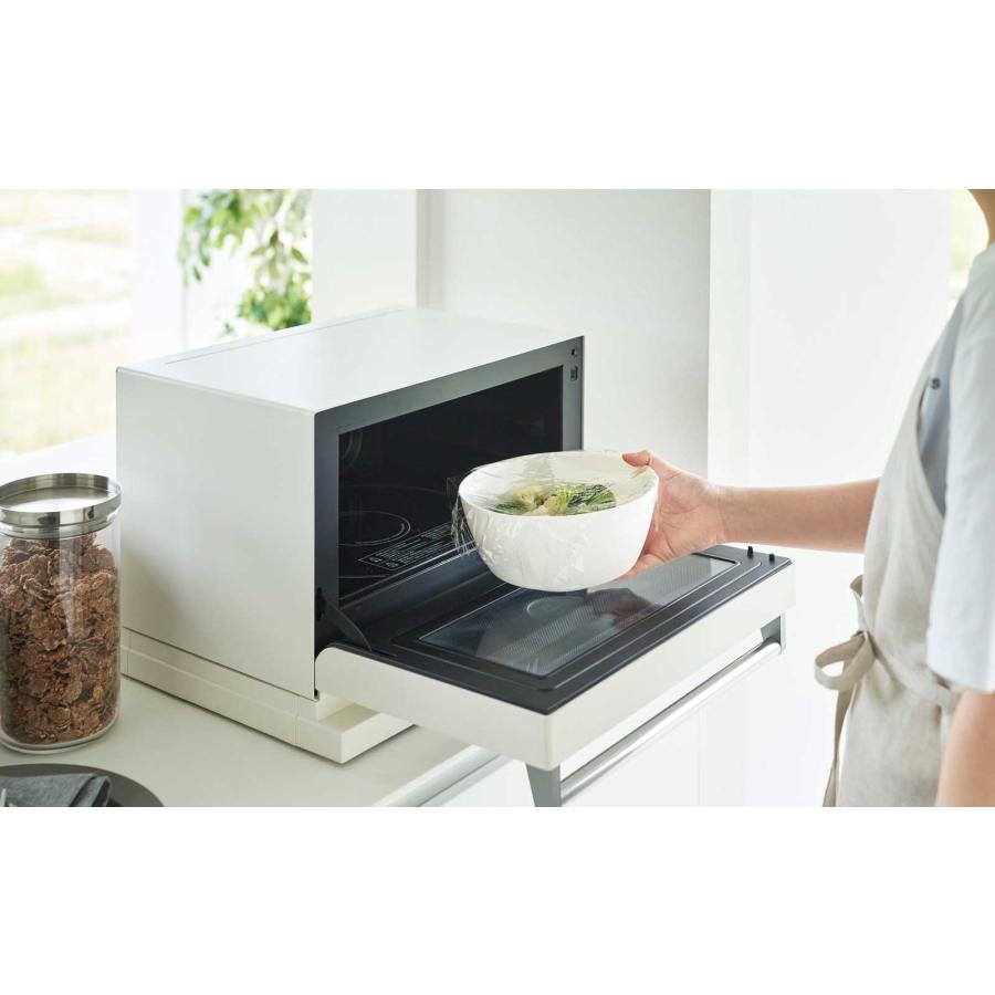 レンジボウル 山崎実業 正規品 tower タワー 傾けて混ぜやすい調理ボウル 3点セット 電子レンジ対応 料理ボウル  1391 ホワイト | tower | 06