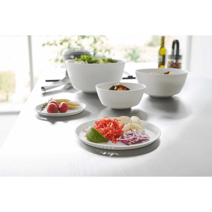 レンジボウル 山崎実業 正規品 tower タワー 傾けて混ぜやすい調理ボウル 5点セット 電子レンジ対応 料理ボウル  1393 ホワイト | tower | 02