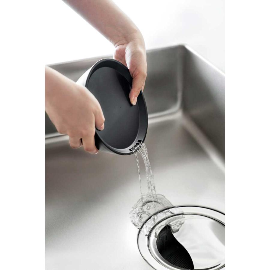 レンジボウル 山崎実業 正規品 tower タワー 傾けて混ぜやすい調理ボウル 5点セット 電子レンジ対応 料理ボウル  1394 ブラック | tower | 04