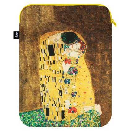 ノートパソコンケース ローキー LOQI 正規品 Recycled Lap Top Sleeve13' PCケース PCバッグ ラップトップスリーブ13インチ グスタフ・クリムト / キス（接吻） | LOQI