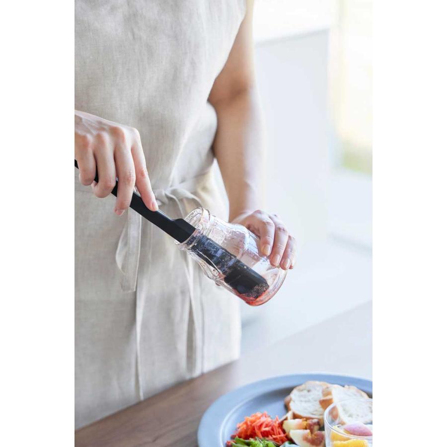 スパチュラ 山崎実業 正規品 tower タワー シリコーン多機能スパチュラ シリコン ヘラ  1331 ブラック | tower | 04