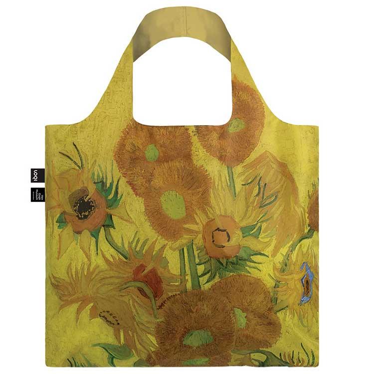 折りたたみトート エコバッグ ローキー LOQI 正規品 Recycled Bag 大きめ トートバッグ MUSEUM Collection ヴィンセント・ヴァン・ゴッホ / ひまわり | LOQI