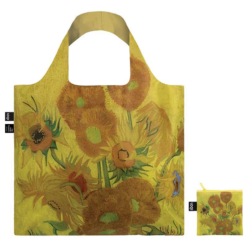 折りたたみトート エコバッグ ローキー LOQI 正規品 Recycled Bag 大きめ トートバッグ MUSEUM Collection ヴィンセント・ヴァン・ゴッホ / ひまわり | LOQI | 02