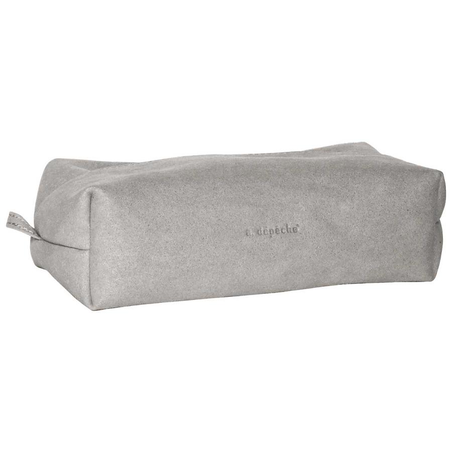 ティッシュケース アデペシュ a.depeche フェルメ ティッシュカバー スエード ティッシュカバー felme tissuecover suede グレー | 