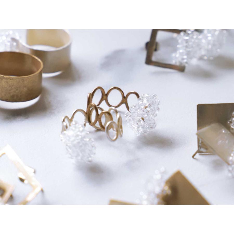 手作りアクセサリー アデペシュ a.depeche sui ring chained ハンドメイド スイ リング チェーン ゴールド |  | 01